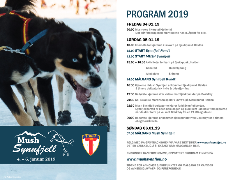 Program MUSH Synnfjell 2020